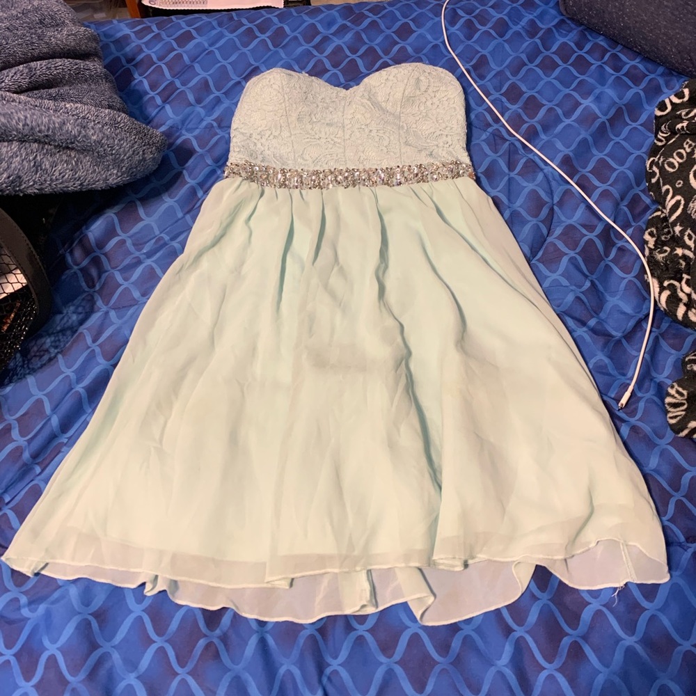 Blue Homecoming Dress